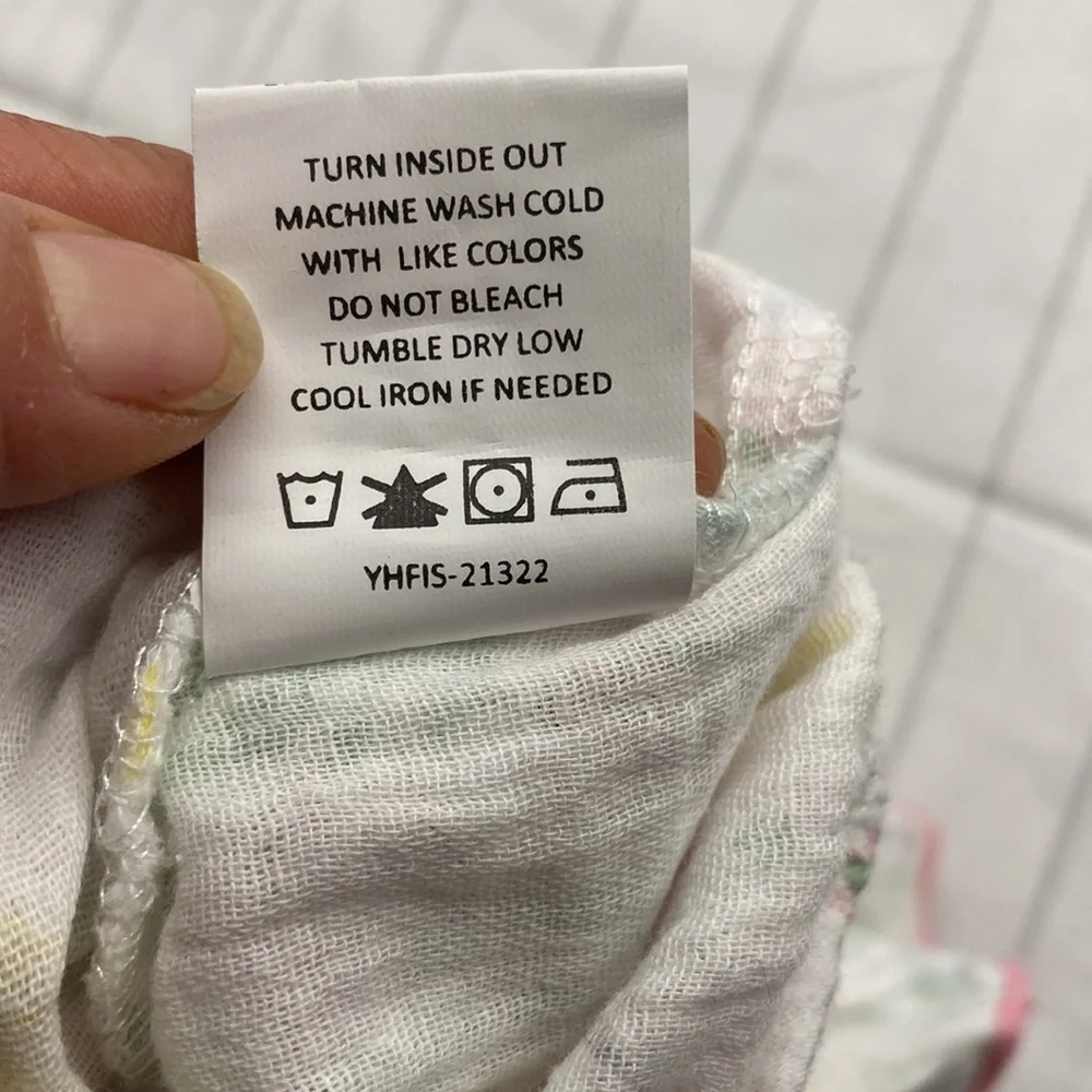 Mud Pie Pastel Floral Baby Romper, baby-girls Bunny Floral Bubble Size 0-3 - Picture 4 of 5